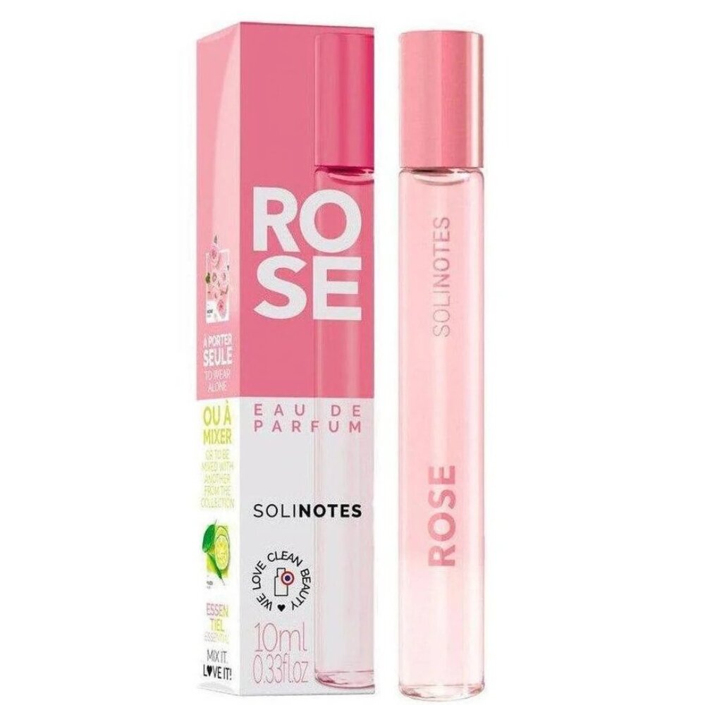Solinotes Paris Rose Eau de Parfum Rollerball 10ml Made In France